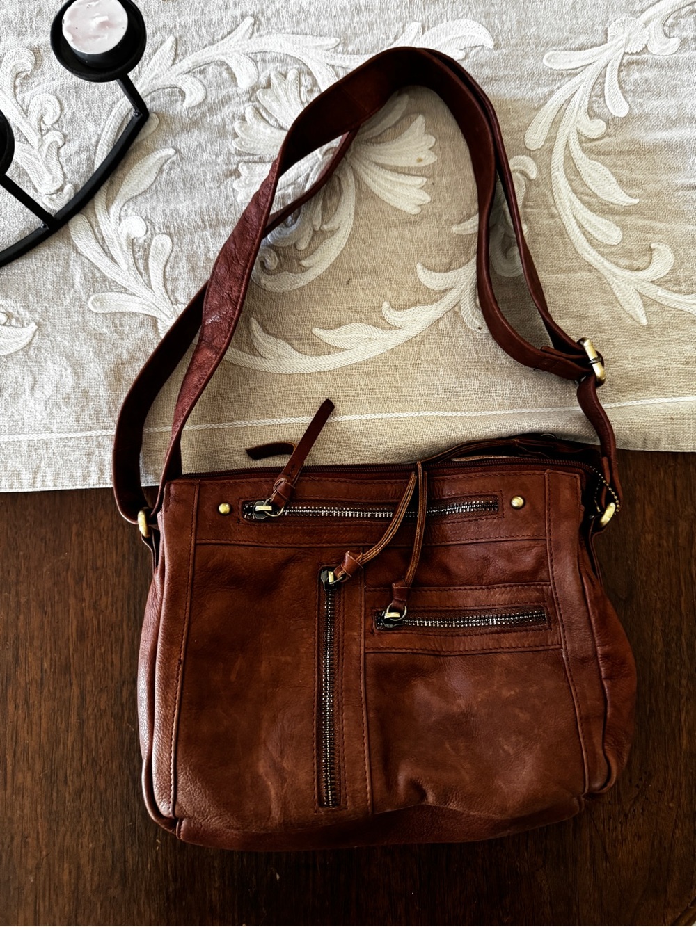 Classic Brown Leather Crossbody Bag - Timeless Everyday Carry